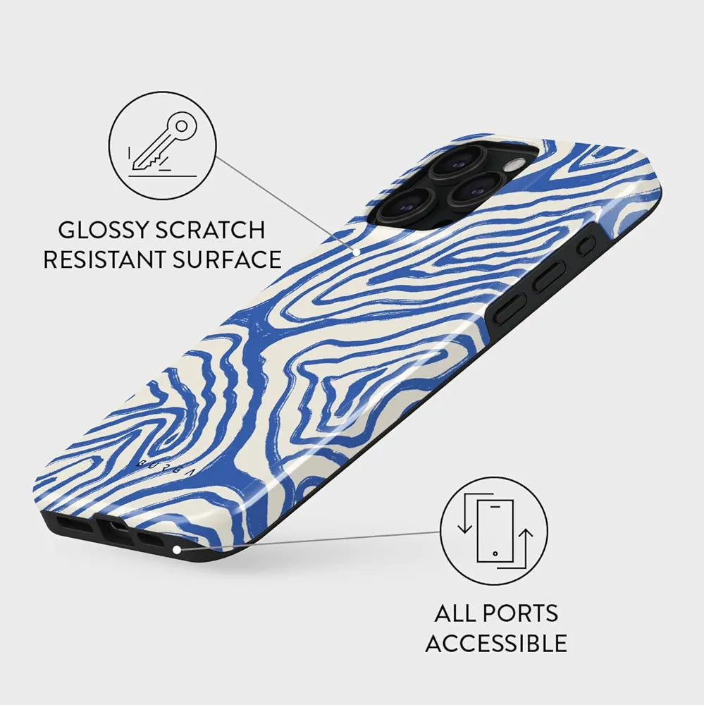 BURGA Phone Case for iPhone 15 Pro - Cute, Trendy, Aesthetic, Designer Pattern, 15pro Phone Cover, Hard Shell Protection - fits Apple iPhone 15 Pro Case for Women and Men
