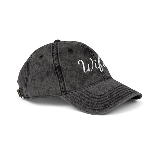 Wifey Embroidered Vintage Cap – Bride Hat | Casual Wedding Gift & Everyday Mom Style