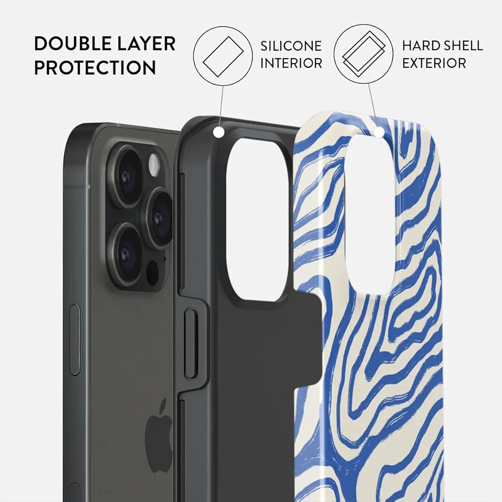 BURGA Phone Case for iPhone 15 Pro - Cute, Trendy, Aesthetic, Designer Pattern, 15pro Phone Cover, Hard Shell Protection - fits Apple iPhone 15 Pro Case for Women and Men