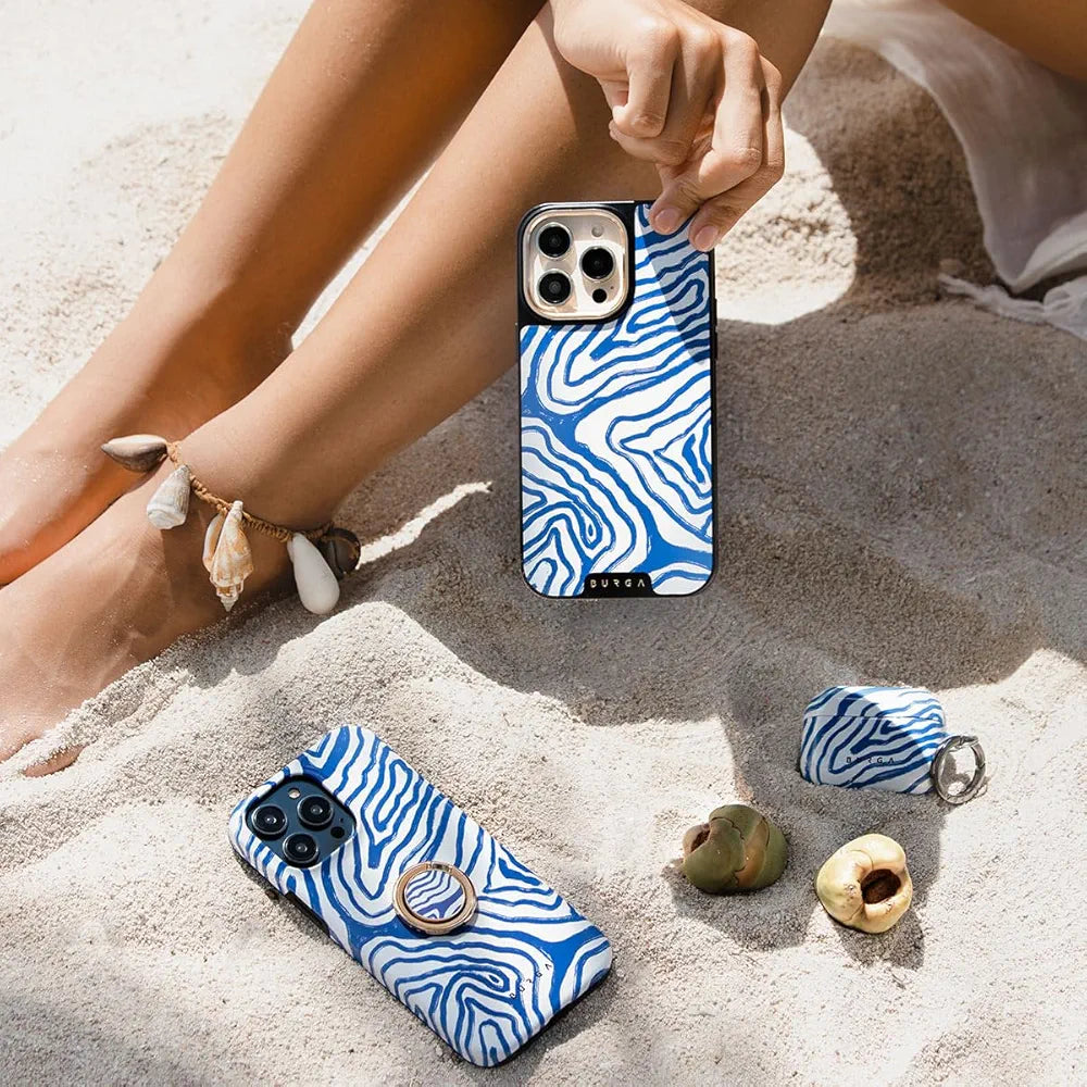 BURGA Phone Case for iPhone 15 Pro - Cute, Trendy, Aesthetic, Designer Pattern, 15pro Phone Cover, Hard Shell Protection - fits Apple iPhone 15 Pro Case for Women and Men