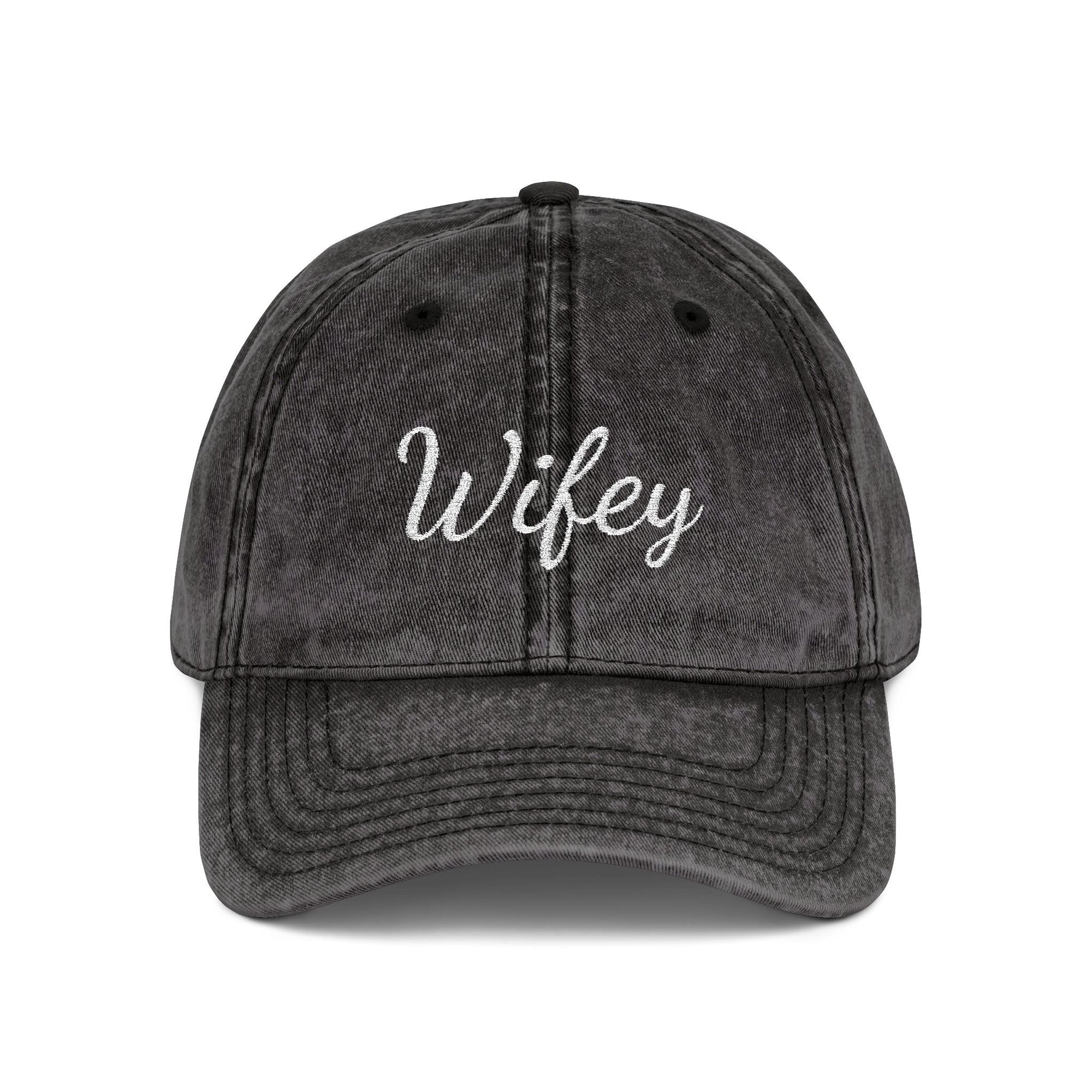 Wifey Embroidered Vintage Cap – Bride Hat | Casual Wedding Gift & Everyday Mom Style