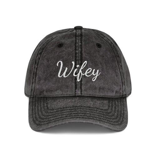 Wifey Embroidered Vintage Cap – Bride Hat | Casual Wedding Gift & Everyday Mom Style